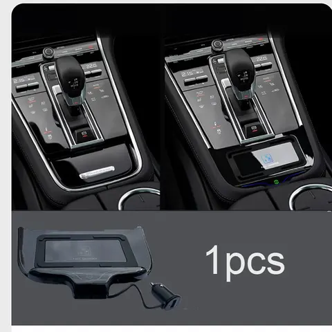 Автомобильное беспроводное зарядное устройство 15 Вт, центральная консоль, панель быстрой зарядки телефона для Porsche Panamera 2017-2023