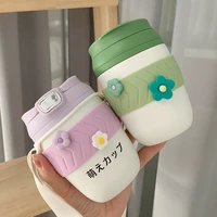water cup thermos cup female portable cute and cute bands drink drink high value net red children aquarius coffee cup