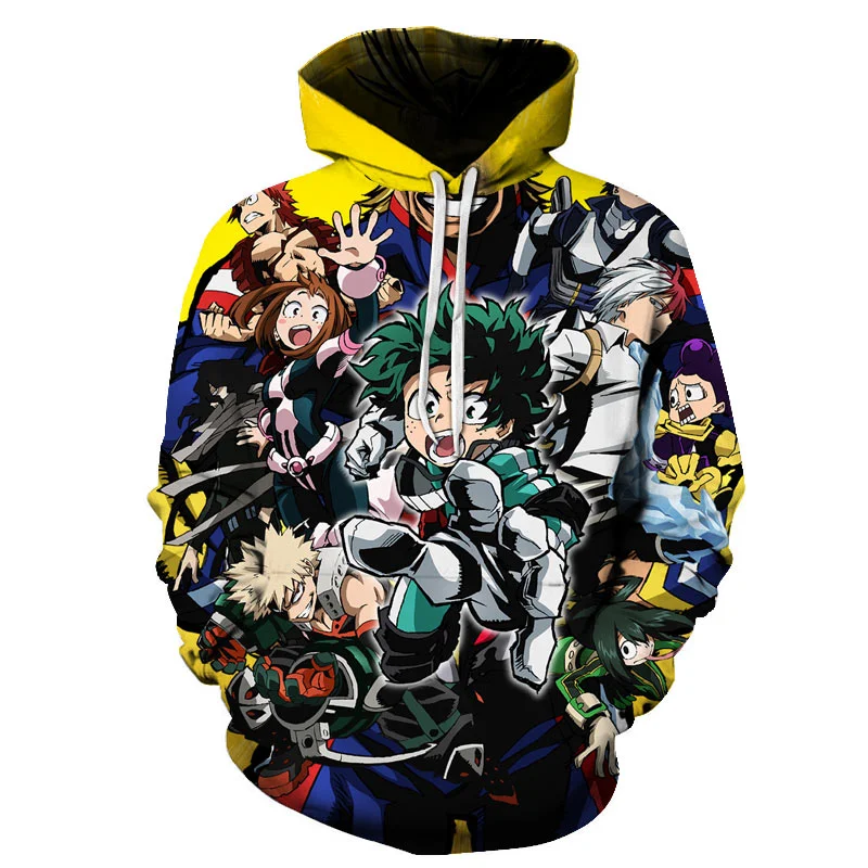 

Boy/girl's Hoodies Boku No/My Hero Academia Midoriya Izuku Deku Cosplay Personality Men/Women Sweatshirt Hoodie Streetwear
