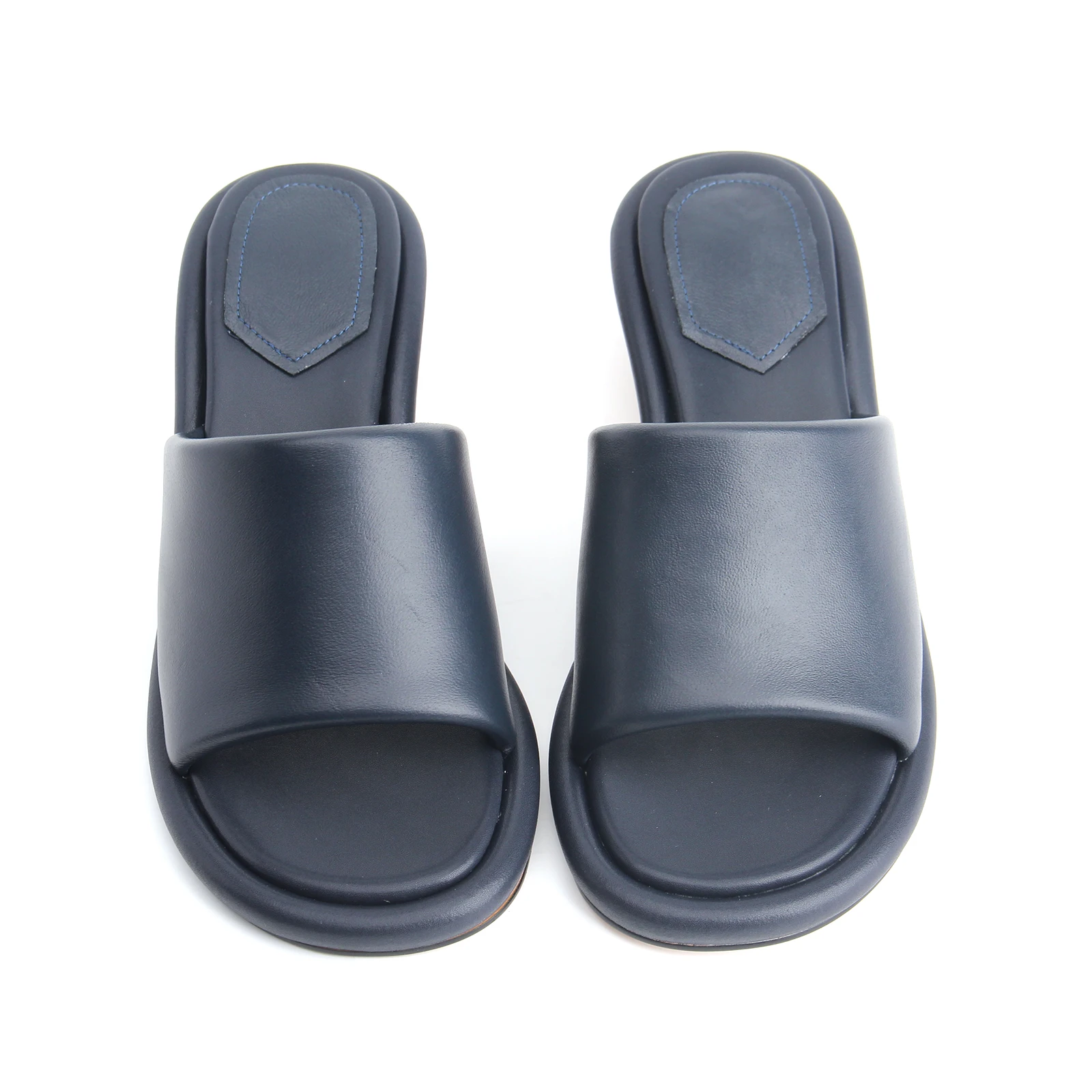 Italian Women's Mid-Heel Sandals 2023 Luxury Brand Designer Fashion Slippers Muller Shoes Size 43 Casual Fashion Sandals