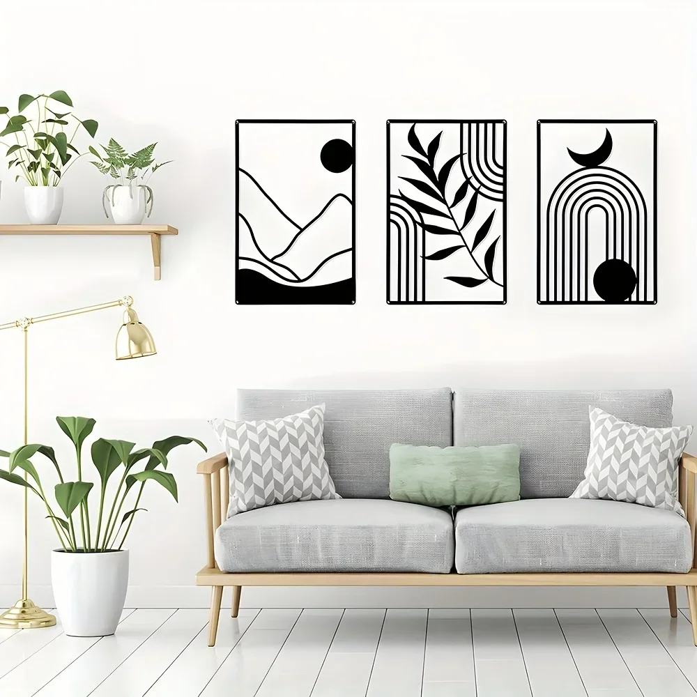 Акция черные металлические минималистичные геометрические художественные