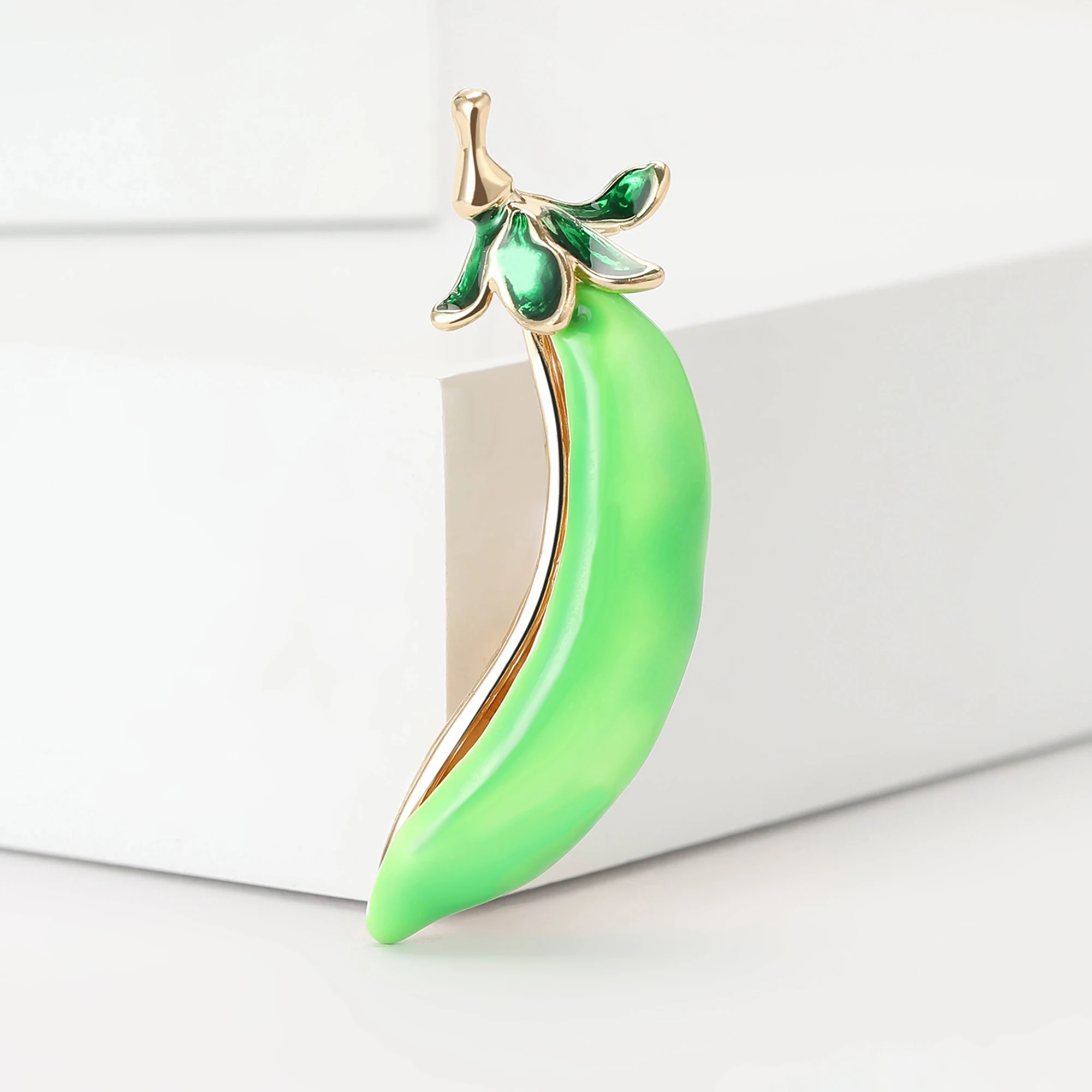 Эмалированные Броши Унисекс В Форме Растений И Овощей Модные Заколки Для Волос