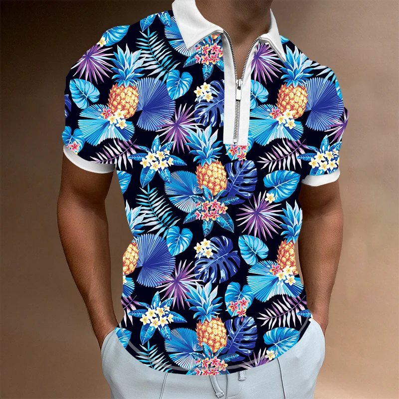 

Рубашка-поло мужская с коротким рукавом, 2022 хлопок