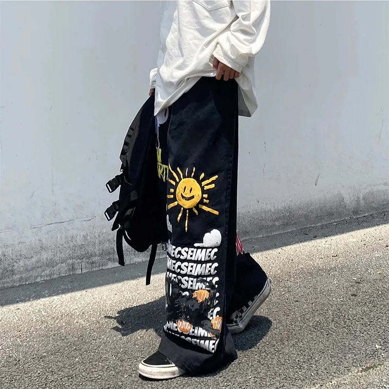 New High Street Hip Hop Cargo Pants Japanese Streetwear Woman Mens Joggers Loose Pants Anime Casual Sweatpants Harajuku Fashion