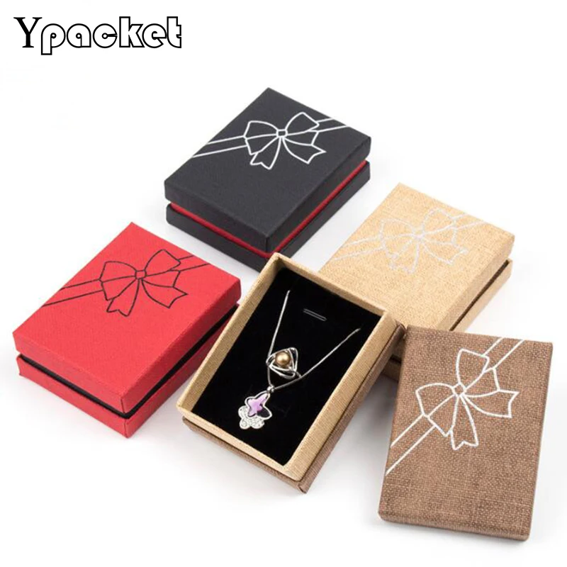 5Colors-Jewelry Organizer box Engagement Ring For Earrings Necklace Display Gift Box Holder Florwer 8.8x6.7x3.5cm 40pcs/lot