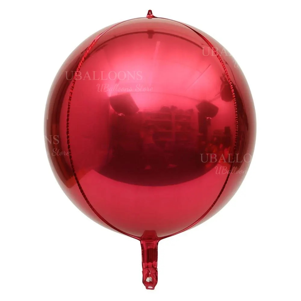 

Рубиново-красные фольгированные шары MicroPlush