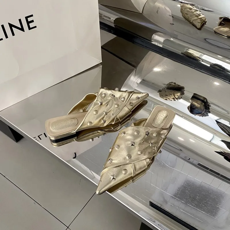 Новинка весна-лето 2024 Корейская версия модные сандалии с имитацией ивы