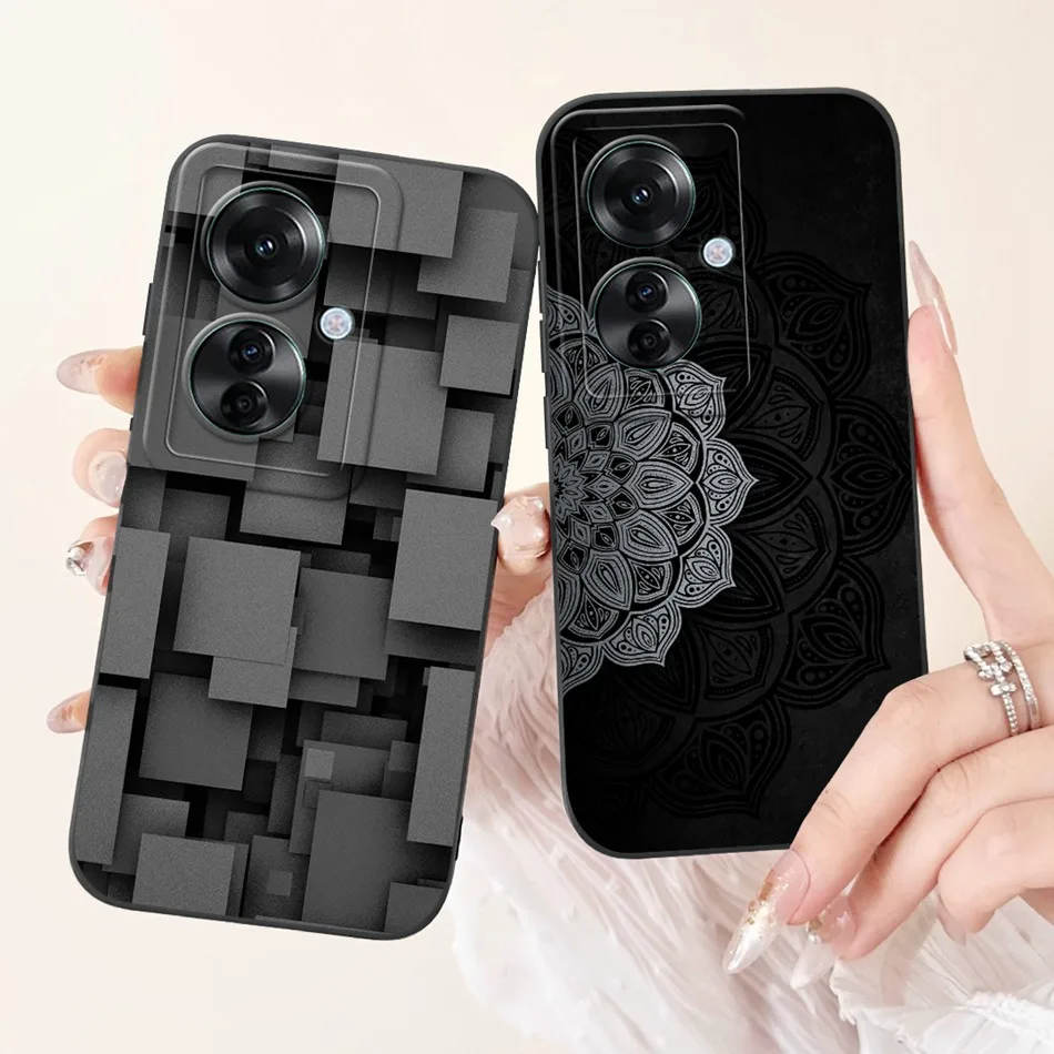 Для OPPO Reno11 F 5G Reno 11F CPH2603 2024 элегантная печатная камера защитные противоударные