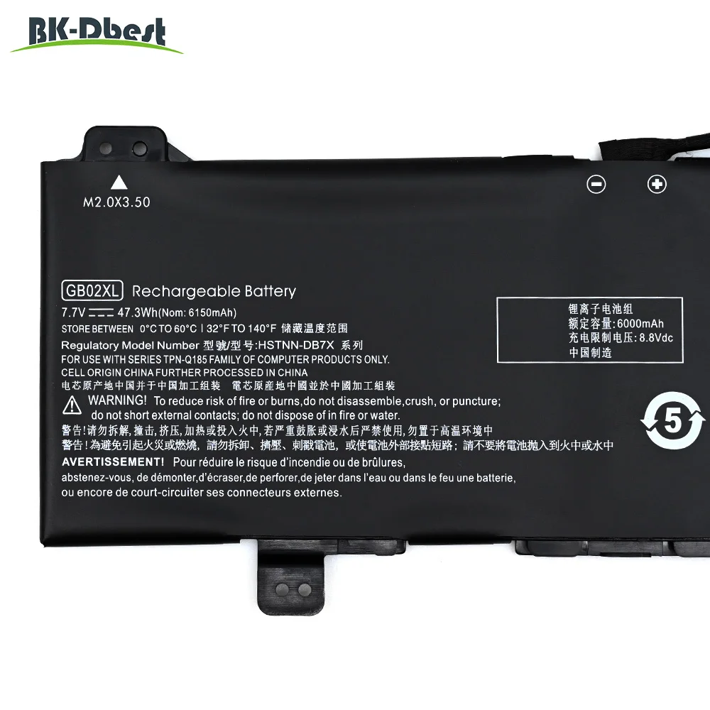 BK-Dbest Аккумулятор для ноутбука HP Chromebook 14 G5 X360 11 G1 Series 917679-271 HSTNN-DB7X GM02XL