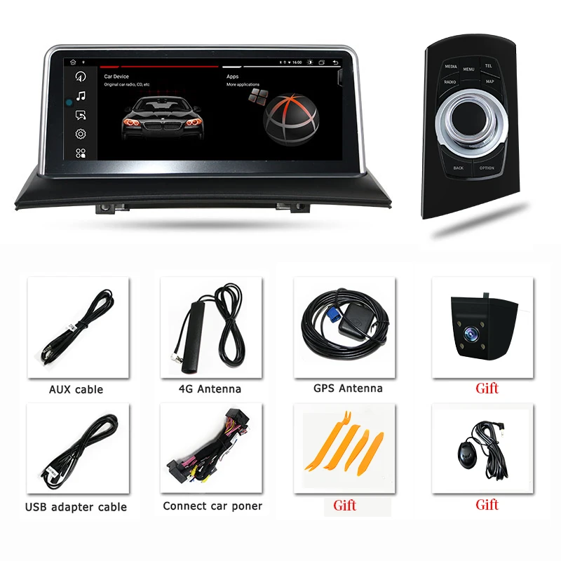 Factory Price 10.25" ID8 UI Android Auto Bluetooth Speaker GPS Navigation Screen Apple Carplay Car Video Player For Bmw X3 E83 images - 6