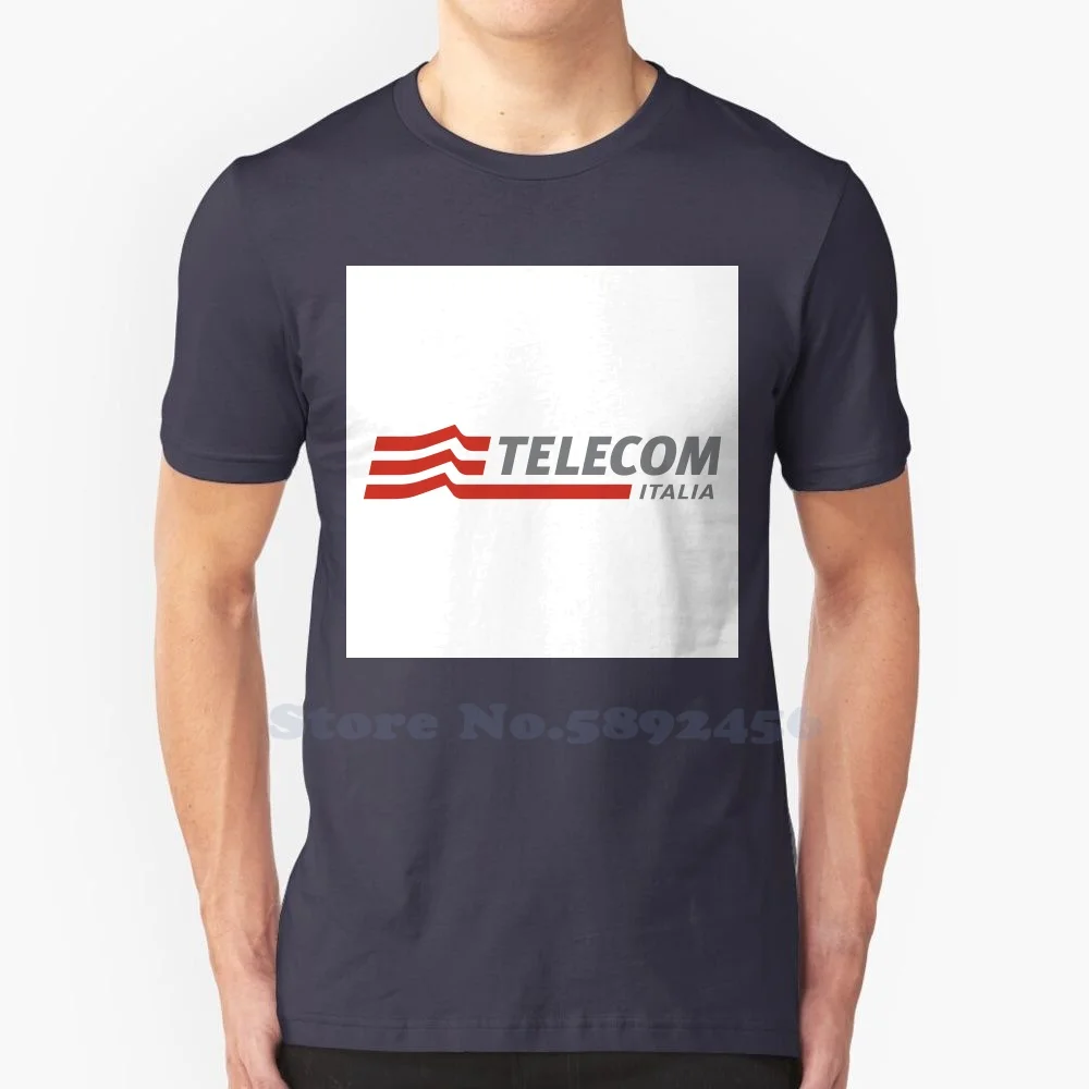 

Telecom Italia Casual Streetwear Print Logo T-shirt Graphic 100% Cotton Tee