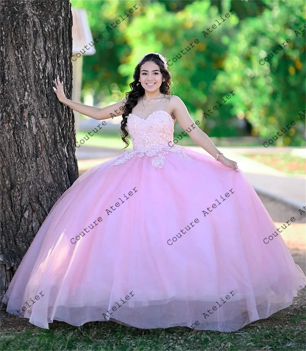 

Женское бальное платье на завязках, розовое фатиновое платье для выпускного вечера, 15 лет, 2022