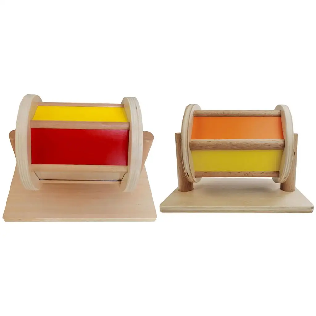 

Montessori Toys Rainbow Drum Kids, Develop Hands-on Ability