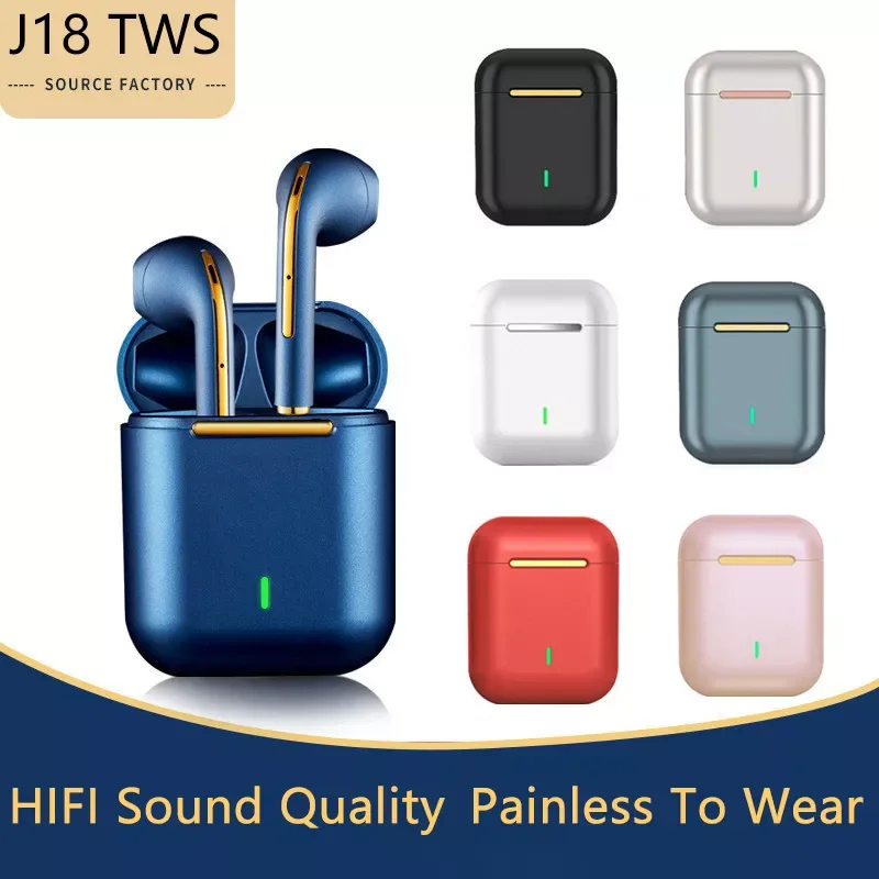 

J18 Tws Wireless Headphones Bluetooth 5.0 True Stereo Sport Game Headset In Ear With Microphone Touch Operate For Android IOS