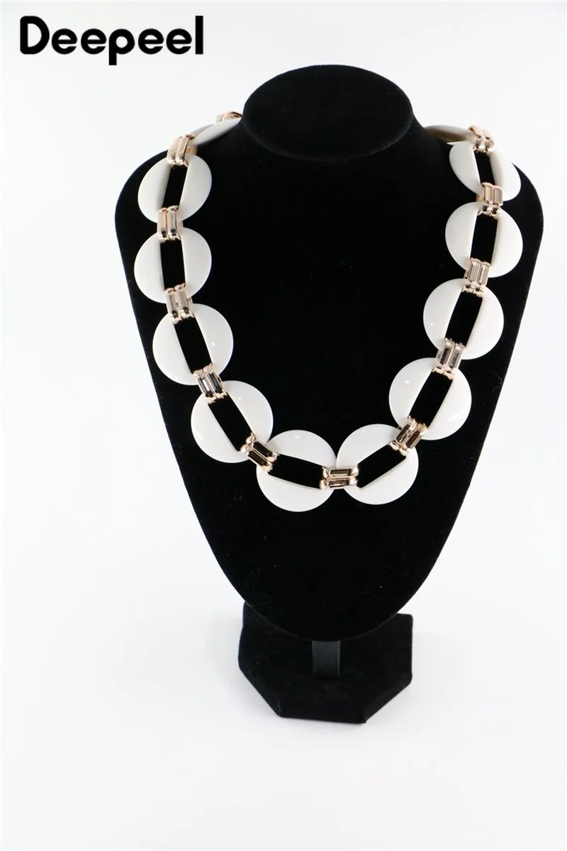 1Pc Deepeel 60cm Fashion Acrylic Alloy Handmade Chain Bag Strap Resin Plastic Handbag Detachable Replacement Straps Accessories