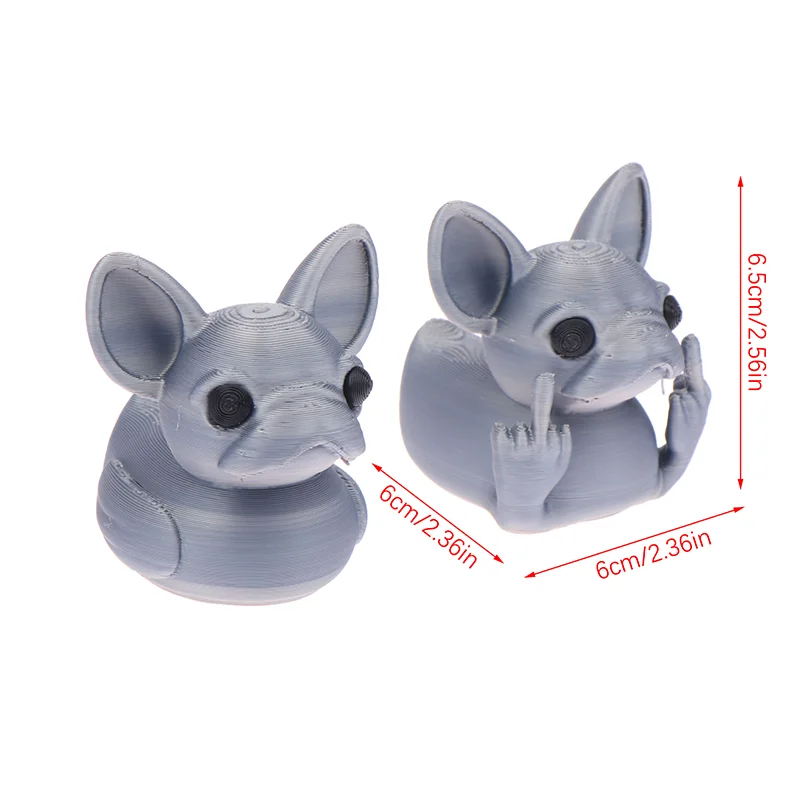 Средний палец французский бульдог утка украшения для домашнего настольного