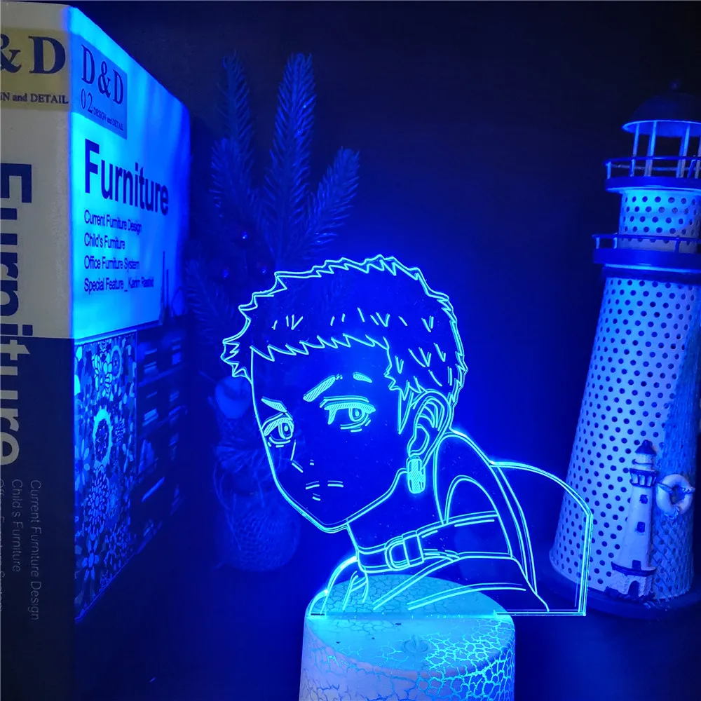 

TOKYO Revengers Mitsuya 3D Night Lights Led Lighting Bedroom Lamp Xmas Gift Illuminator Colorful Touch Sensor Novelty Lampara