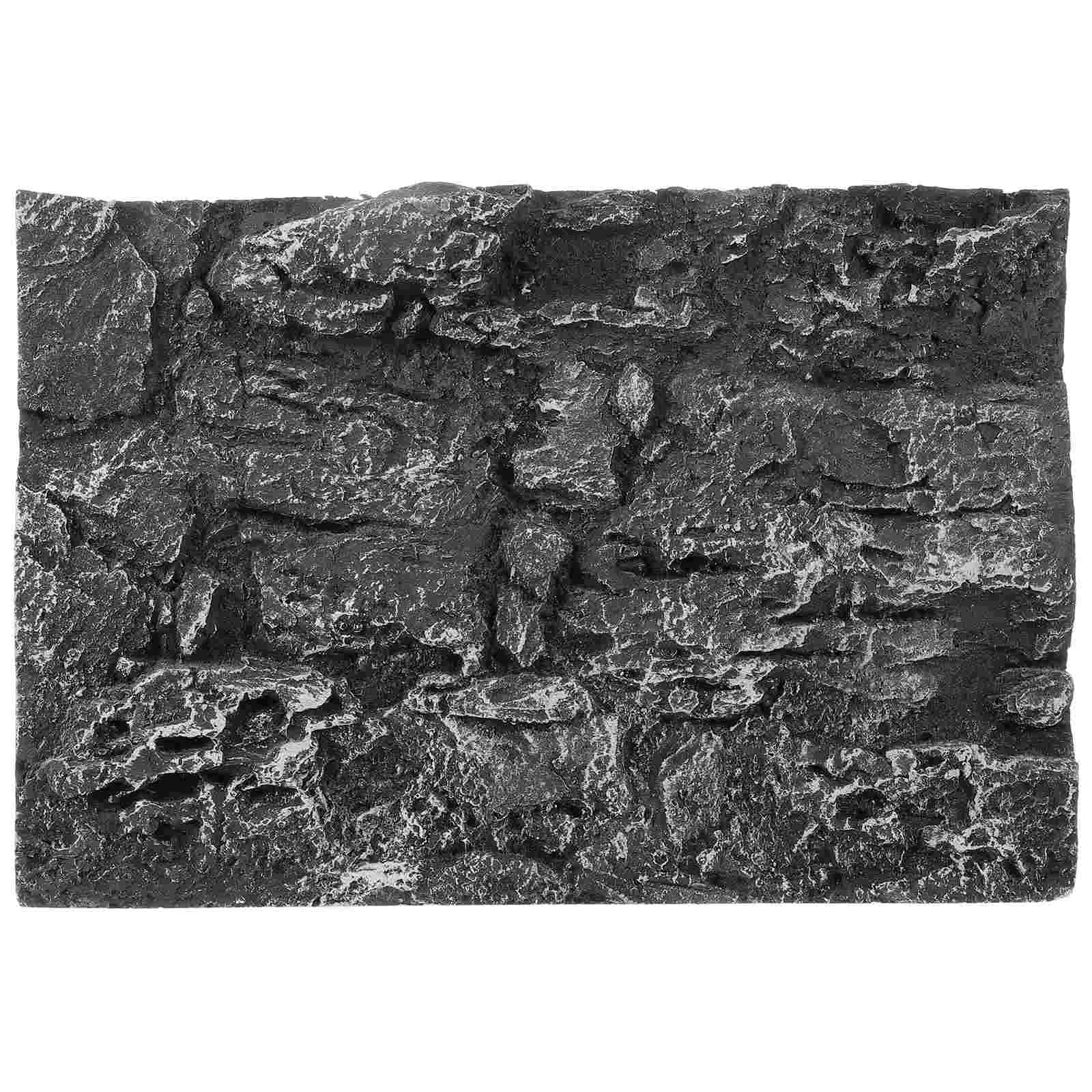 

Background Tank Reptile Terrarium Aquarium 3D Decor Board Rock Dragon Snake Bearded Stone Backgrounds Wall Reptiles Backdrop
