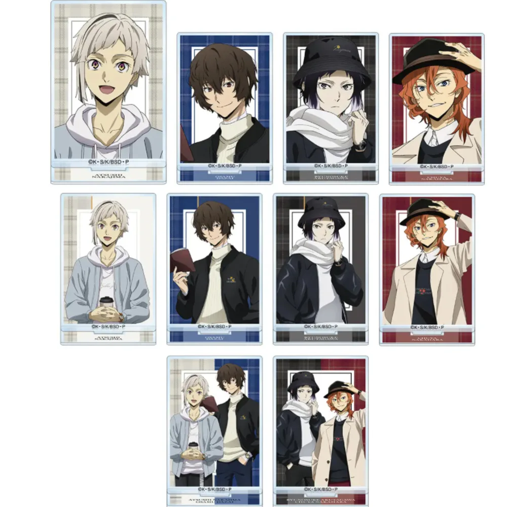 

Дазай Осаму Nakajima atсуши накахара Chuuya Ryunosuke Akutagawa фигурки Куклы акриловые стенды модель Косплей игрушка подарок
