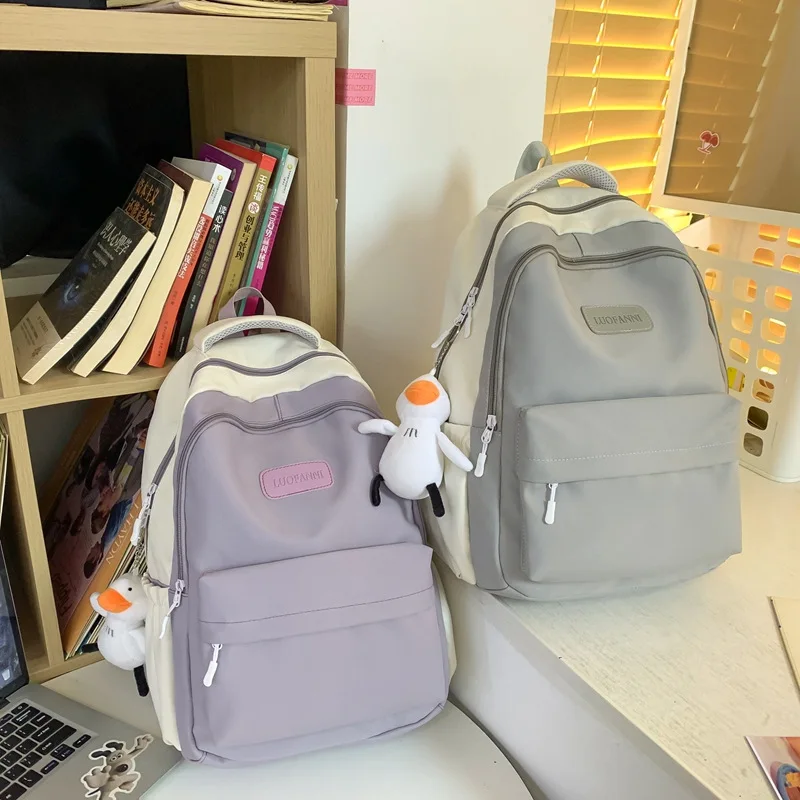 

Waterproof Kawaii Backpack Travel Bag Rucksack Girls Cute Bookbag Candy Color Women College Sweet Mochilas for Teens Schoolbag