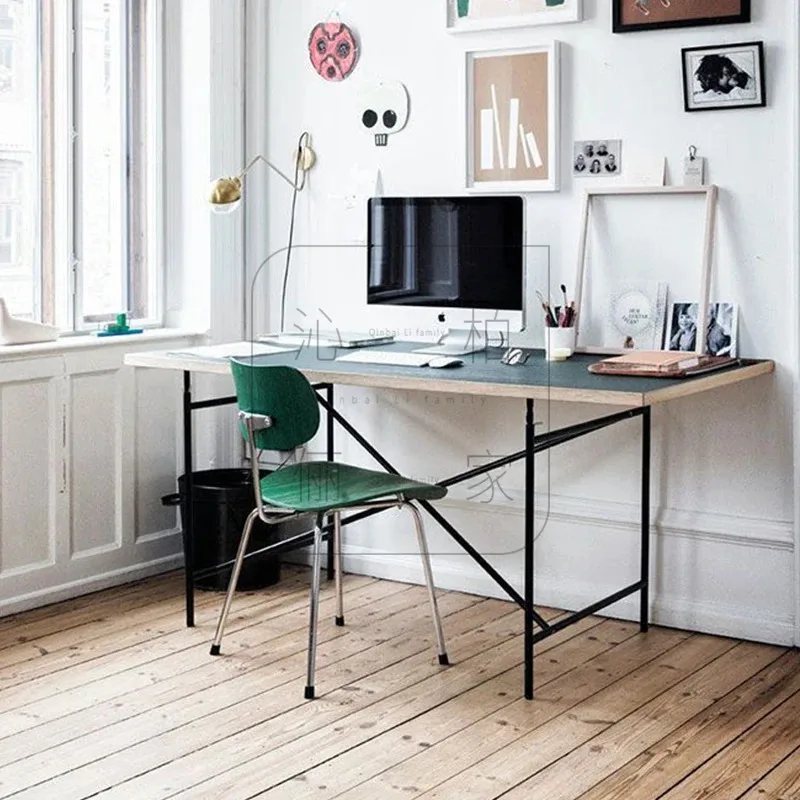 Ножка из нержавеющей стали прямоугольный стол для конференций цельного дерева