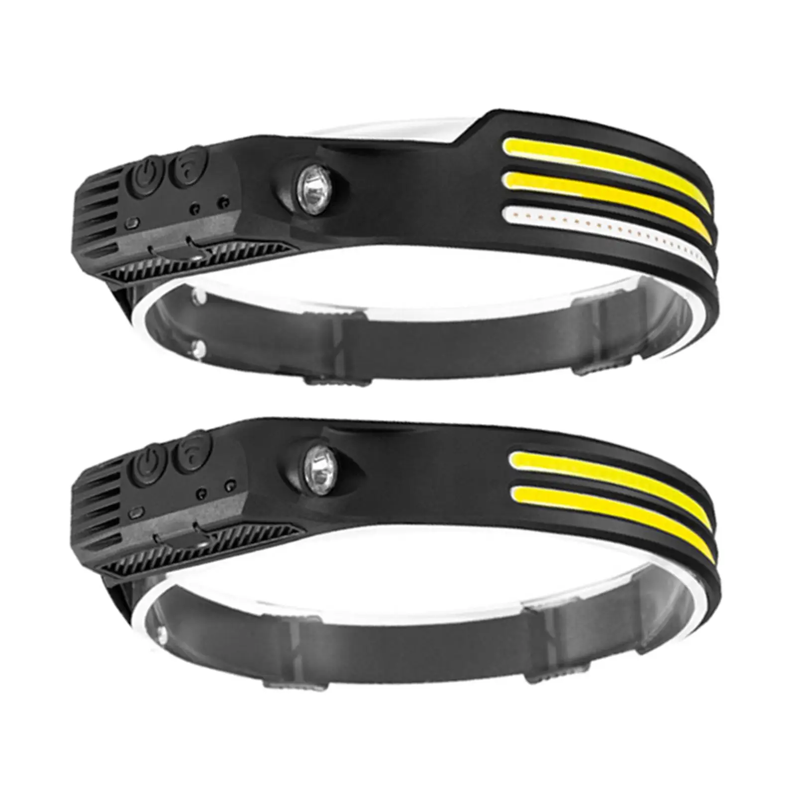 

Wide Beam Bright USB LED Headlamp Waterproof Work Light Broadbeam Floodlight for Climbing Hiking Running Jogging Night Fishing