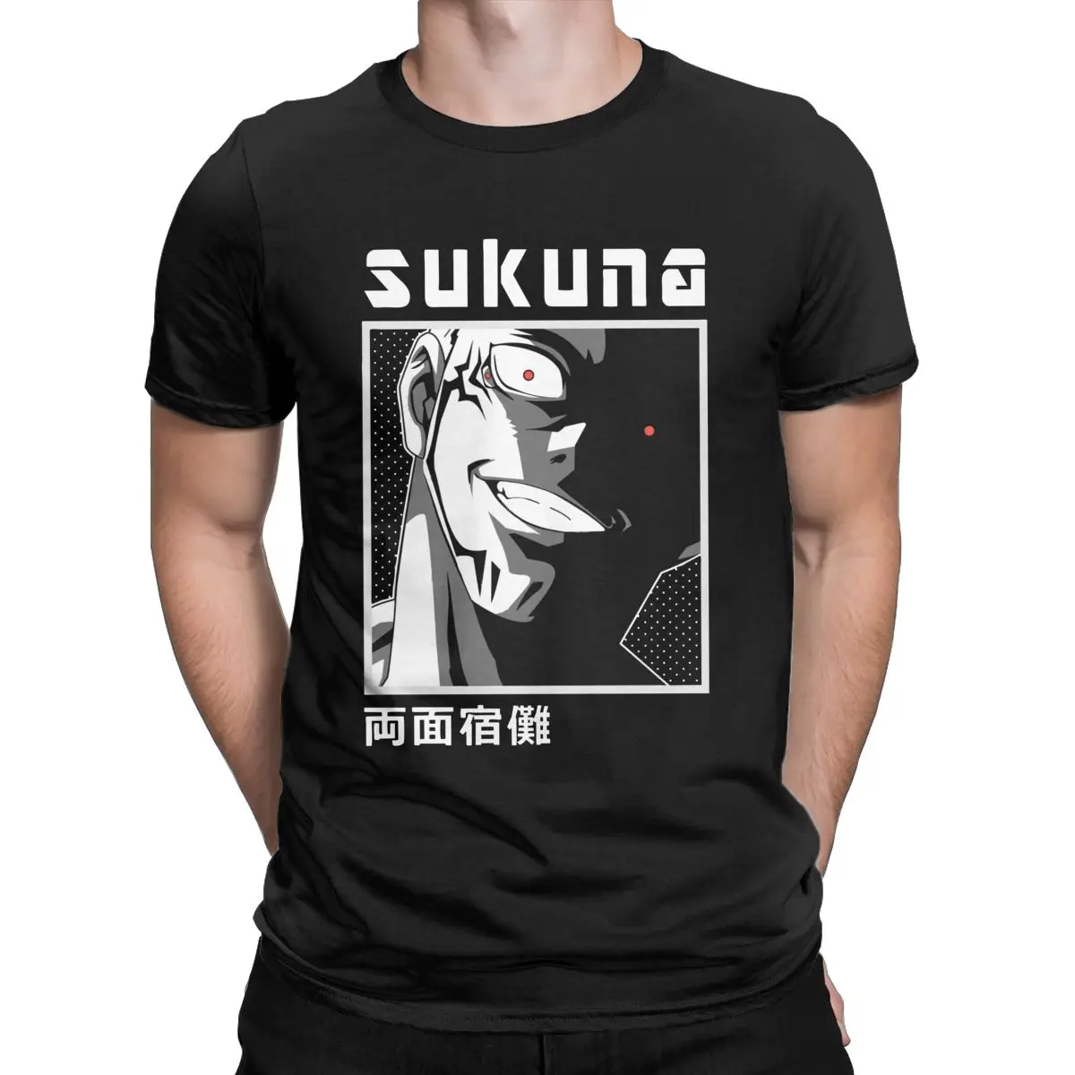 

t shirt for men Sukuna Good Gift For Jujutsu Kaisen Lovers 100% Cotton Clothing Short Sleeve Round Collar Plus Size T-Shirts