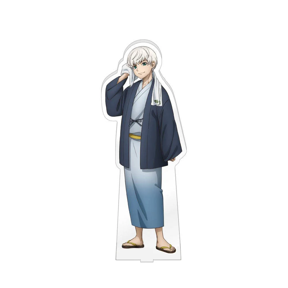 Фото Loen магазин аниме Dr. Stone Ukyo Saionji Gen Asagiri Tsukasa Shishio Onsen Ver акриловая подставка для рабочего стола искусственные подарки около 15 см №4