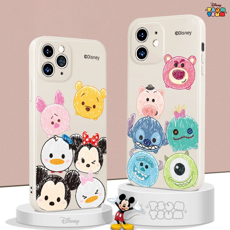 cute winnie lotso bear phone csae for funda iphone 11 case 12 13 pro max 12 13 mini x xs xr max 6 6s 7 8 plus silicone celular free global shipping