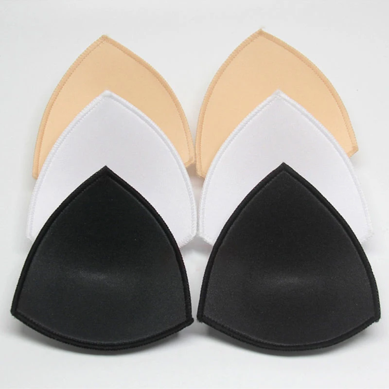 

1pair Sponge Bra Push Up Breast Enhancer Removeable Bra Padding Inserts Cups for Swimsuit Bikini Padding Intimates