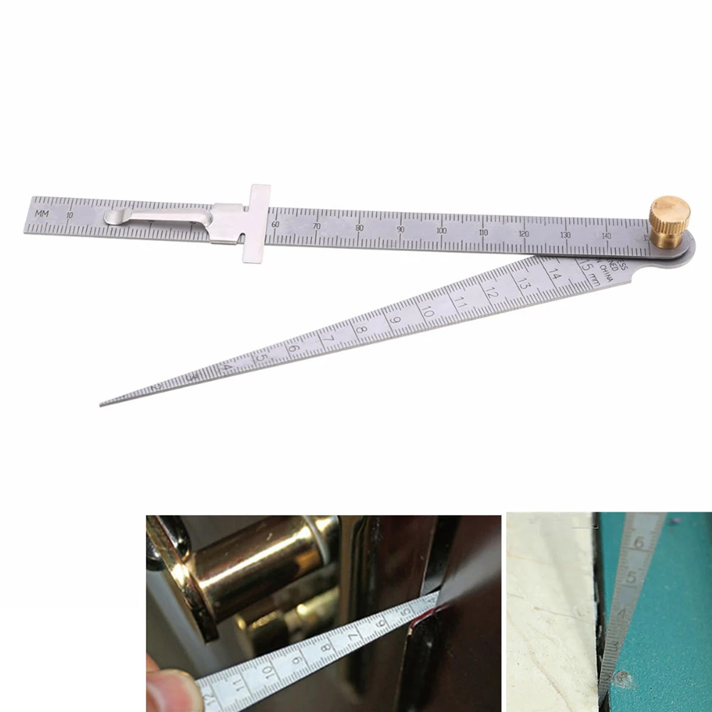 

2pcs/set Tool 1-150mm Welding Taper Depth Field Measurement Hole Inspection Stainless Steel Multifunctional Feeler Gauge