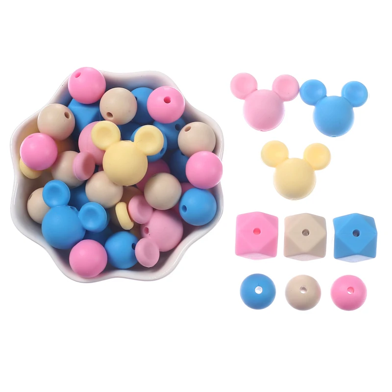 

Силиконовая бусина для прорезывания зубов, без бисфенола