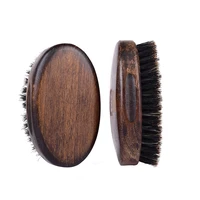 2022 new natural premium men beard brush vintage wood beard comb for mustache shaving face massage facial hair cleaning