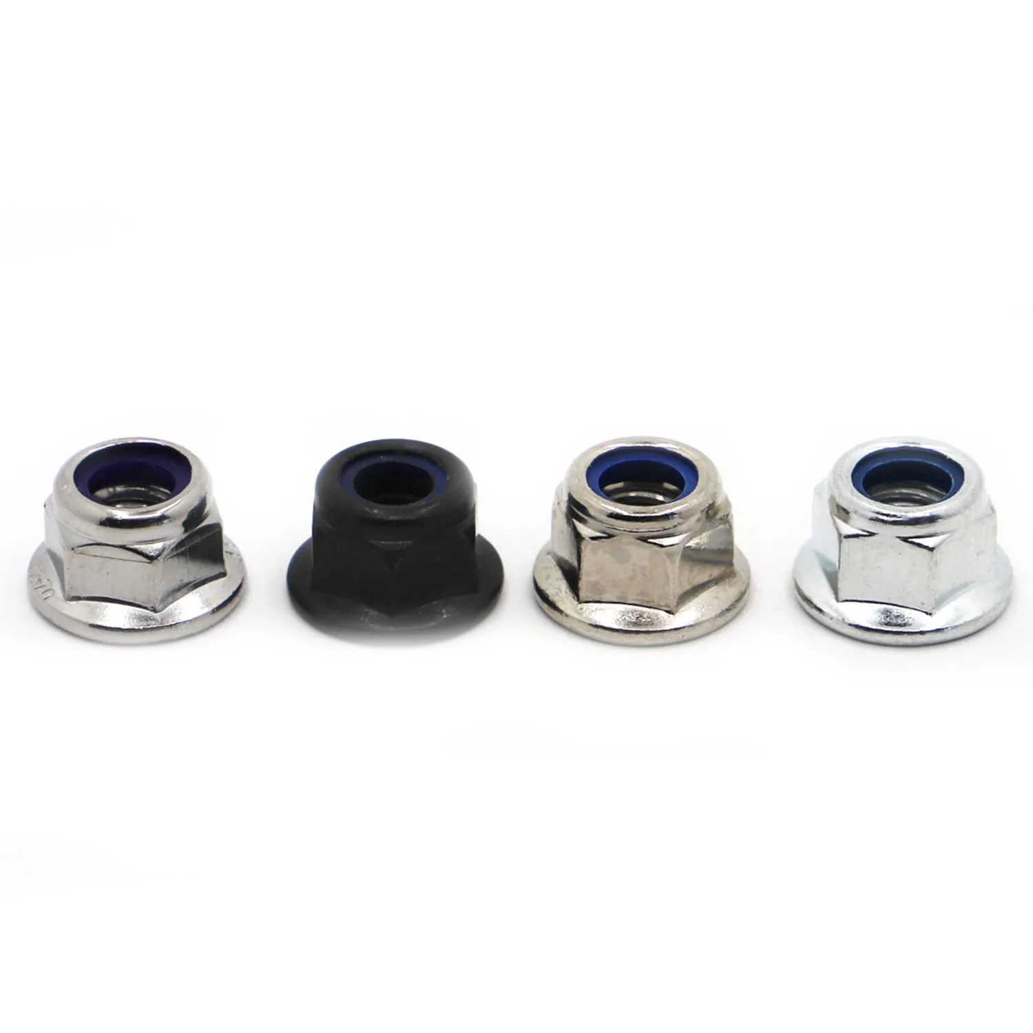 

M3 M4 M5 M6 M8 M10 M12 Nickel Galvanized 304 Stainless Steel Flange Nylon Lock Nut Insert Lock Nut Self-locking Nylock Locknut