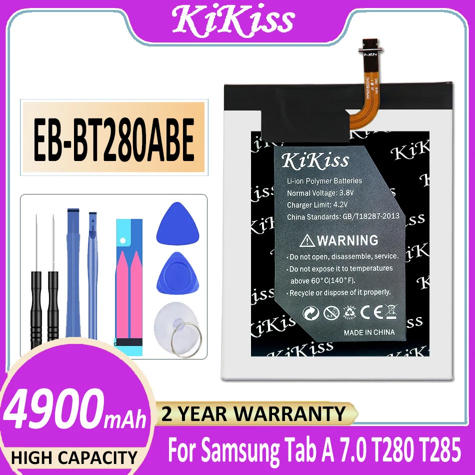 

Оригинальный мощный аккумулятор KiKiss 10000 мАч для Samsung Galaxy Tab A 4900 T280 T285 аккумулятор