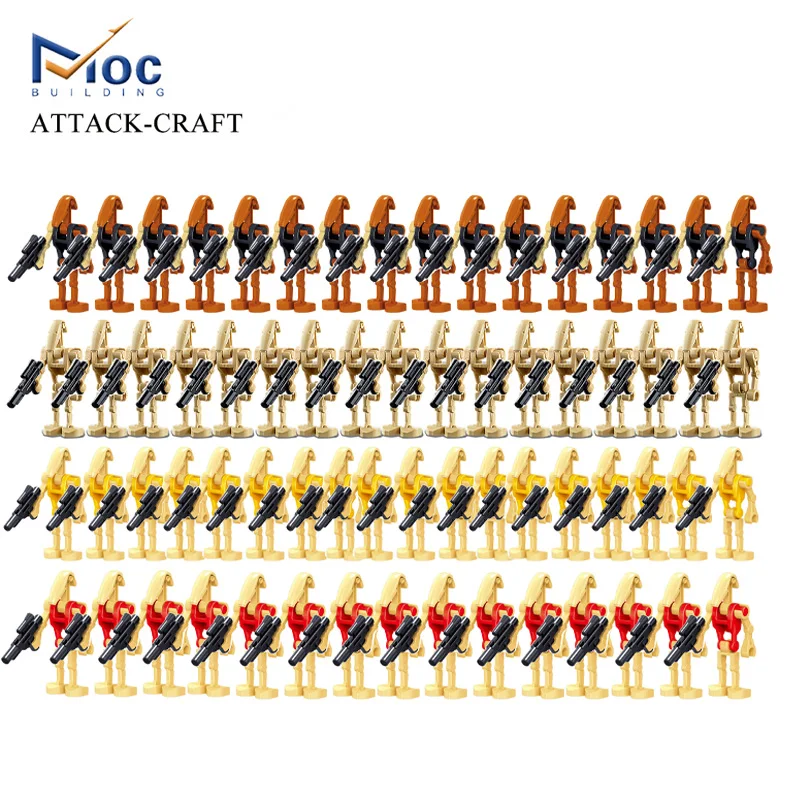 

Горячее Аниме Figma Droid Platoon атака-крафт строительные блоки с космическим сражением Droids транспортный боевой корабль Кирпичи Детские игрушки подарок