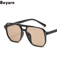 boyarn eyewear new retro gradient sunglasses fashion simple large frame sunglasses ins gafas de sol ocean glasses