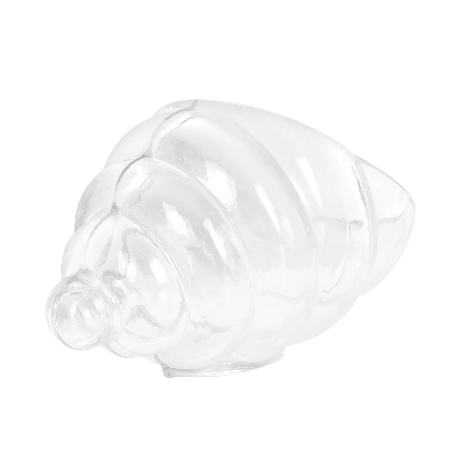 

Snail Shape Food Holder Cold Dish Container Salad Transparent Bowl Glass Tableware