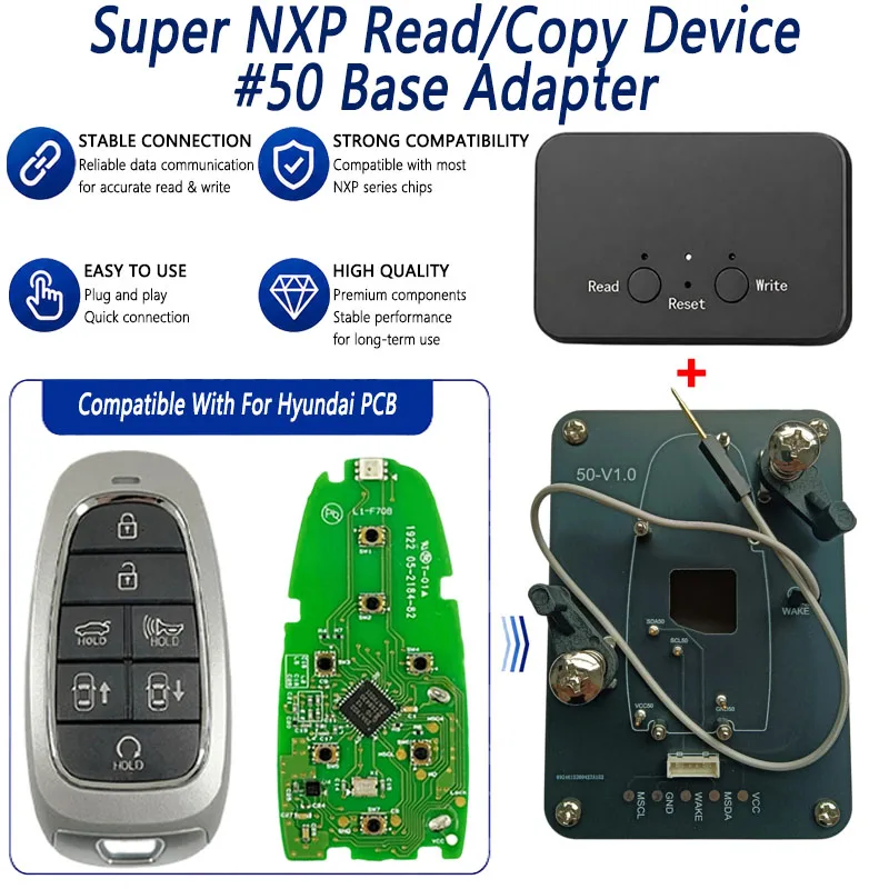 # 2 устройства Super NXP Killer Read Copy Device с адаптером для копирования всех смарт-ключей NXP Hyundai и Mazda, 4 токена и версия с неограниченным количеством токенов (art.: 3920db0d398cf) - 3920db0d398cf