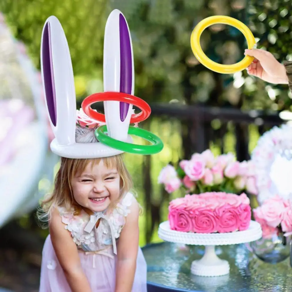 

Easter Inflatable Bunny Rabbit Ears Game Easter Toss Party Games Inflatable Toys Gift For Kid Easter Party Decoration M8b1