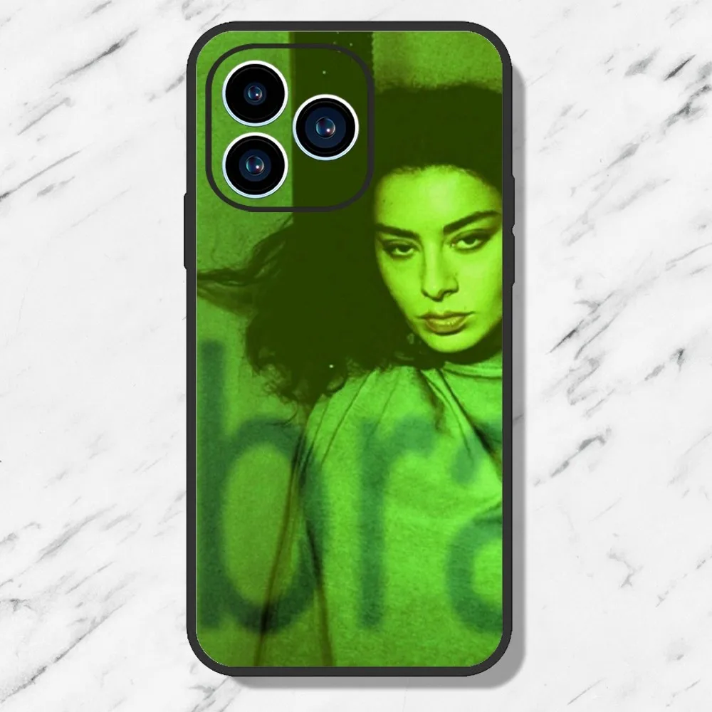 C-Charli X-XCX BRAT чехол для телефона iPhone 11 12 13 14 15 Mini Pro Max Plus 8 xr xs черный