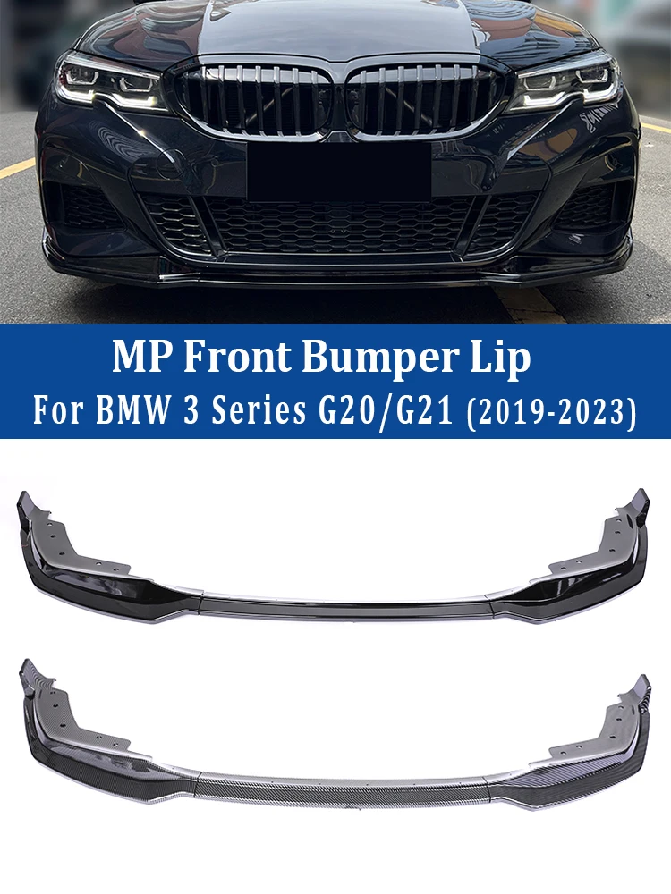 

For BMW 3 Series G20 G21 2019-2023 M Tech Front Bumper Lip Cover Guard Front Skirt Spoiler Body Kit Splitter Diffuser Kit