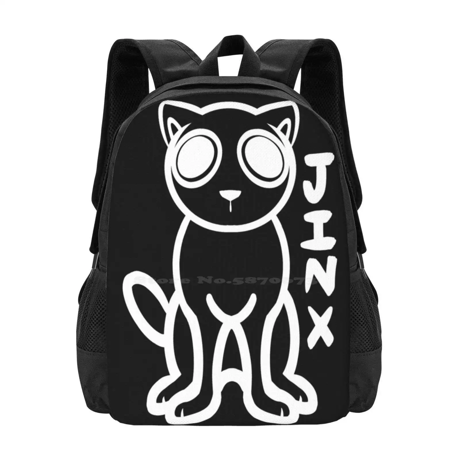 

Jinx Cat ( Skrunkly Cat ) School Bags Travel Laptop Backpack Cats Jinx Cat Skrunkly Cat