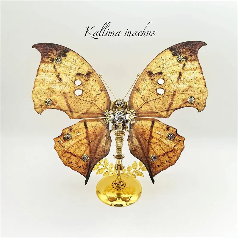 Стимпанк мертвый лист бабочка 3D металлическая головоломка модель комплект