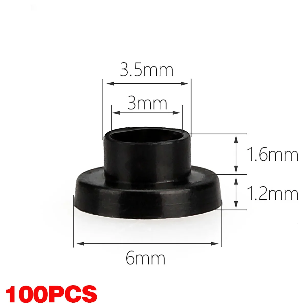 

Нейлоновые ступенчатые шайбы Т-типа белые