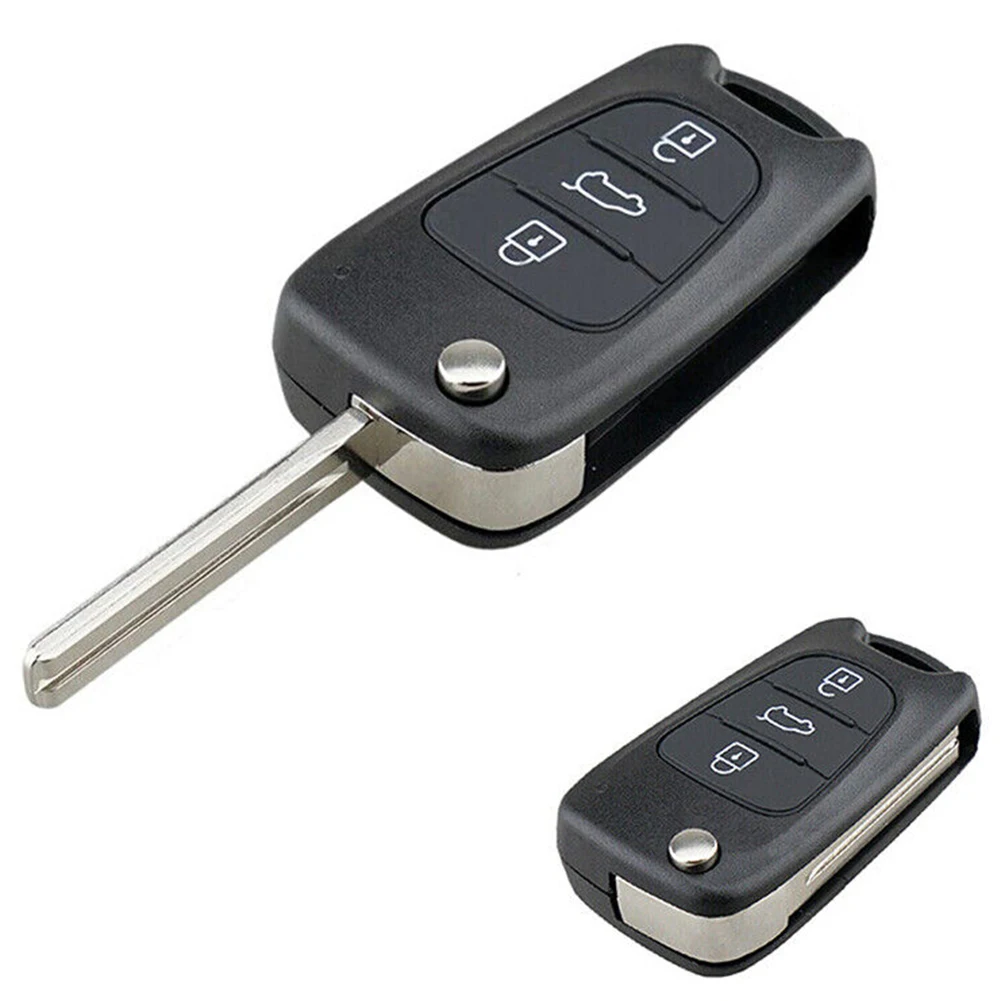 

3 Button Flip Key Fob Case Shell Cover For Hyundai I20 I30 X35 IX20 Veloster For Kia Sportage Remote Key Case