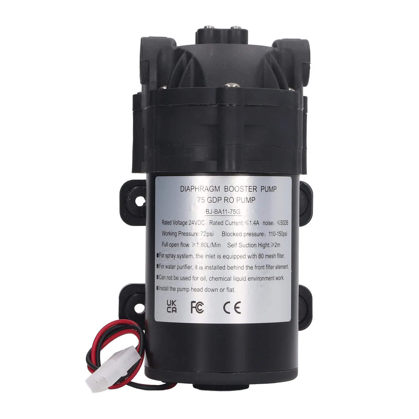 Мембранный насос высокого давления 75G Промышленный водяной с внутренней резьбой