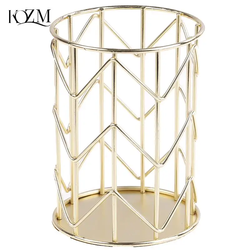 

Pen Pencil Pot Holder Rose Gold Container Organizer Home Desk Stationery Decor