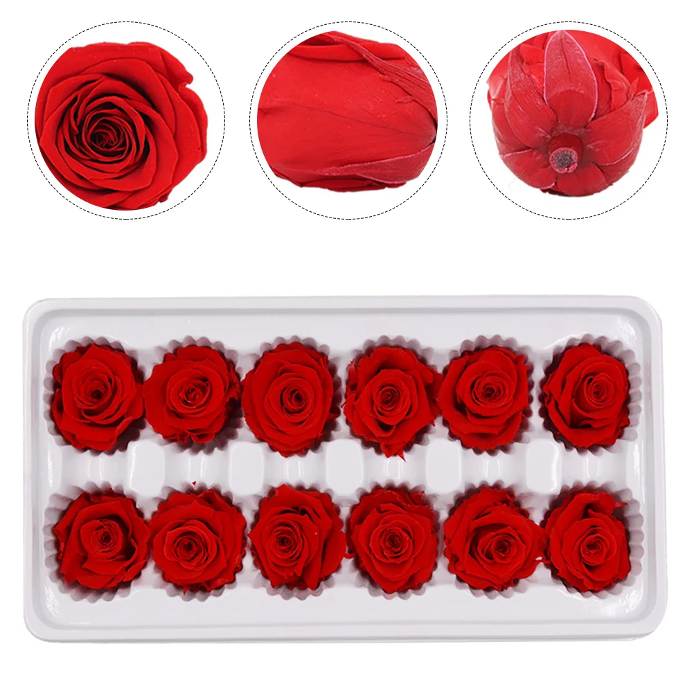 

Flower Rose Roses Gift Artificial Heads Fake Immortal Wedding Flowers Mini Eternal Bulk Preserved Never Withered Crafts Forever