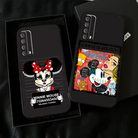 disney mickey mouse cartoon phone case for huawei p smart z 2019 2021 p20 p20 lite pro p30 lite pro p40 p40 lite 5g carcasa